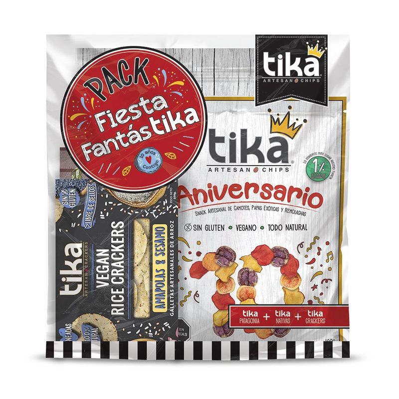 TIKA - SNACKS PACK PROMOCIONAL   TIKA 380 G