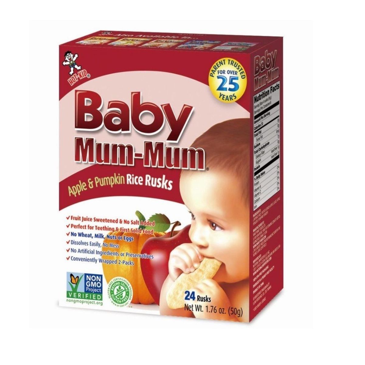 BABY MUM MUM - Galleta Arroz Apple Y Pumpkin Bmm