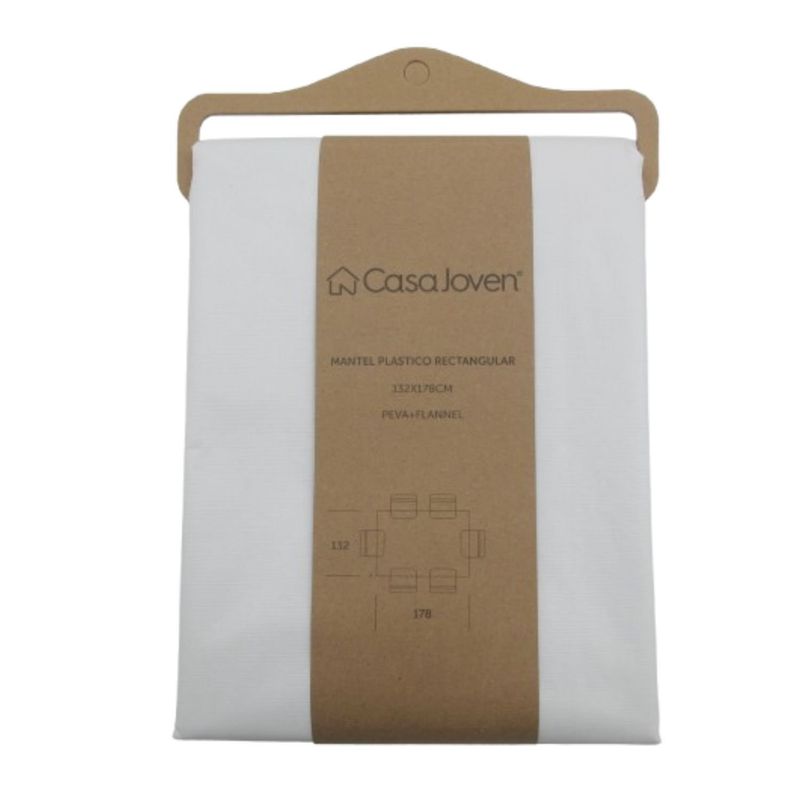 CASA JOVEN - Mantel Plástico Rectangular 132 x 178 cm