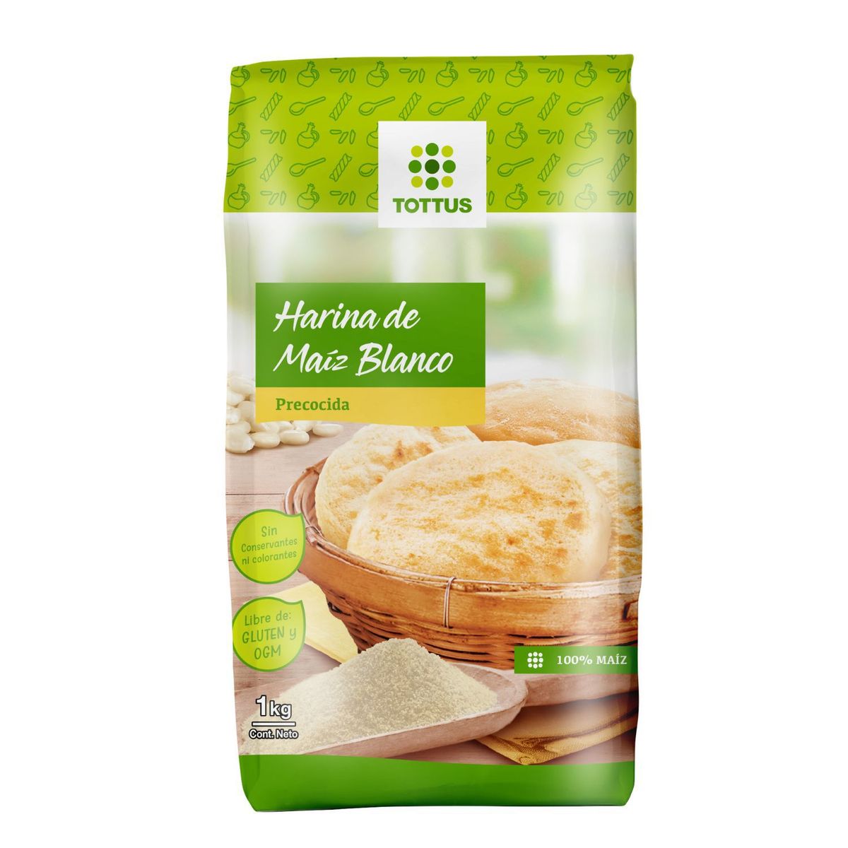 TOTTUS - Harina de Maiz Blanca