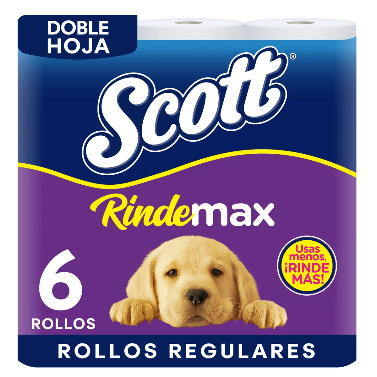 SCOTT - Papel Higiénico Scott Rindemax Doble Hoja 6 x 22 mts