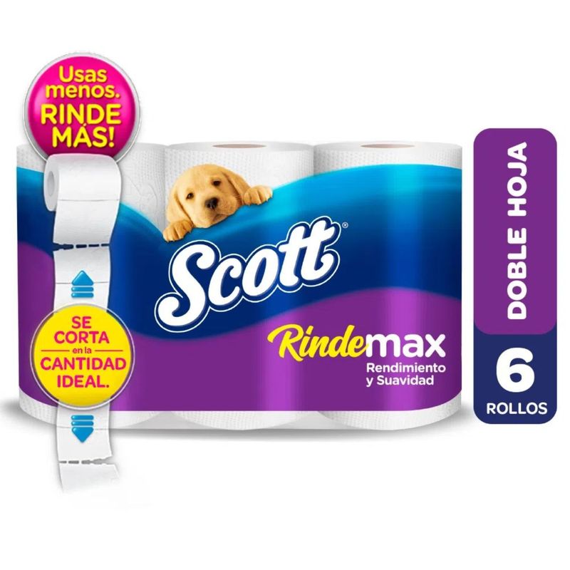SCOTT - PAPEL HIG SCOTT RINDEMAX 22 MTS 6 UN