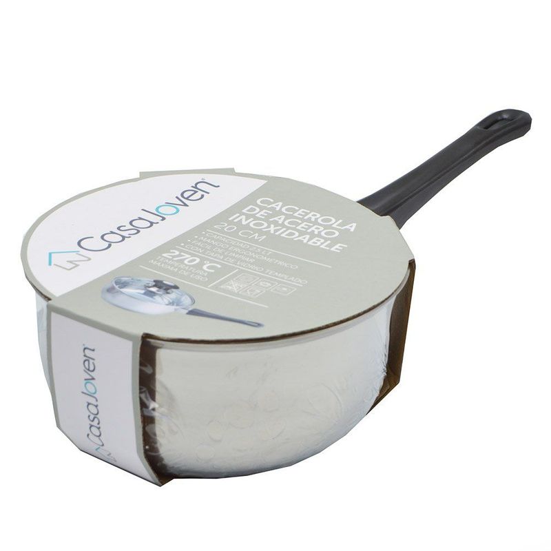 CASA JOVEN - Cacerola 20 cm Acero Inox