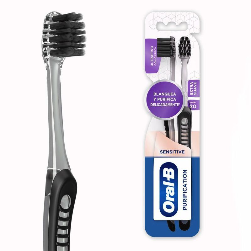 ORAL B - Cepillo de Dientes Whitening Therapy Purification Suave