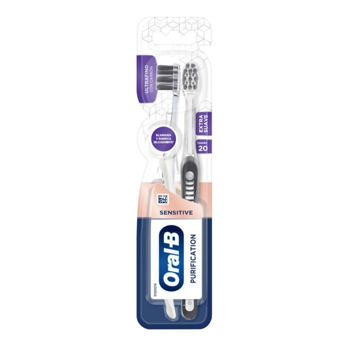 ORAL B - Cepillo de Dientes Whitening Therapy Purification Suave