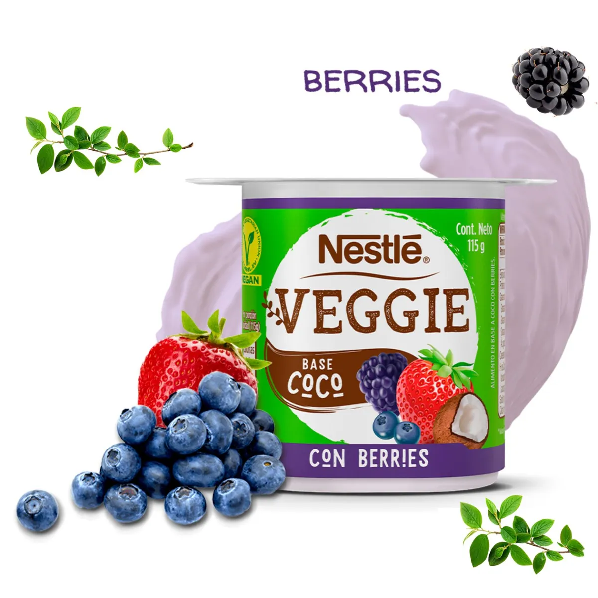 NESTLE - Alimento Vegetal Veggie Coco Berries Nestlé 115 gr