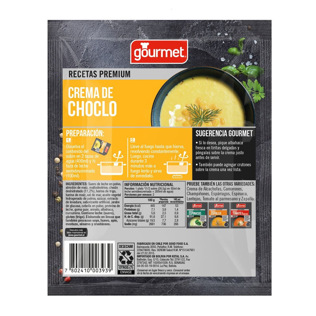 GOURMET - Crema Choclo Premium