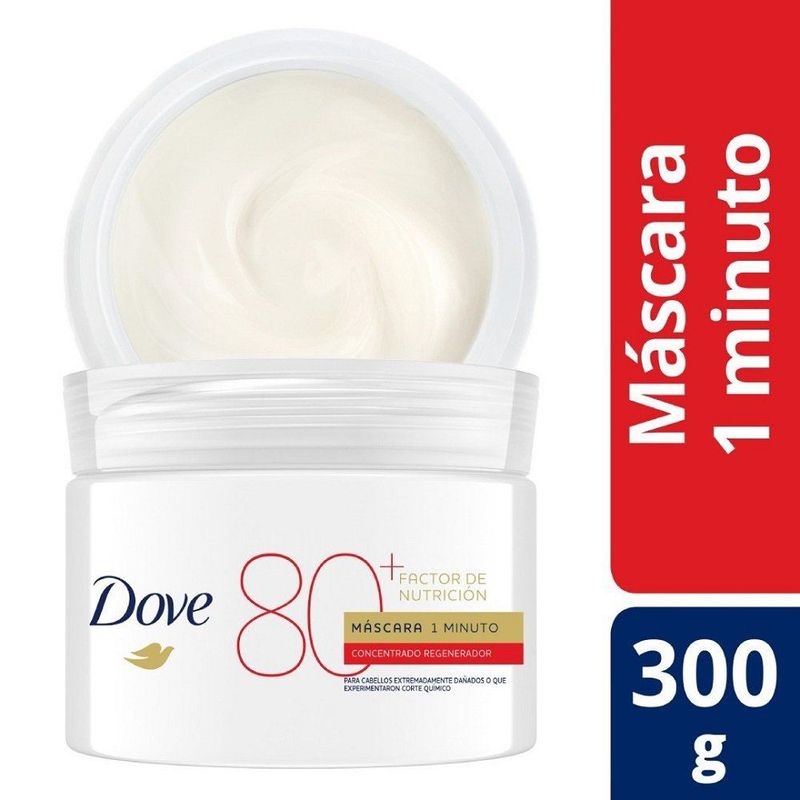DOVE - CREMA TRAT 1 MIN  FACTOR 80 DOVE 300 GR.