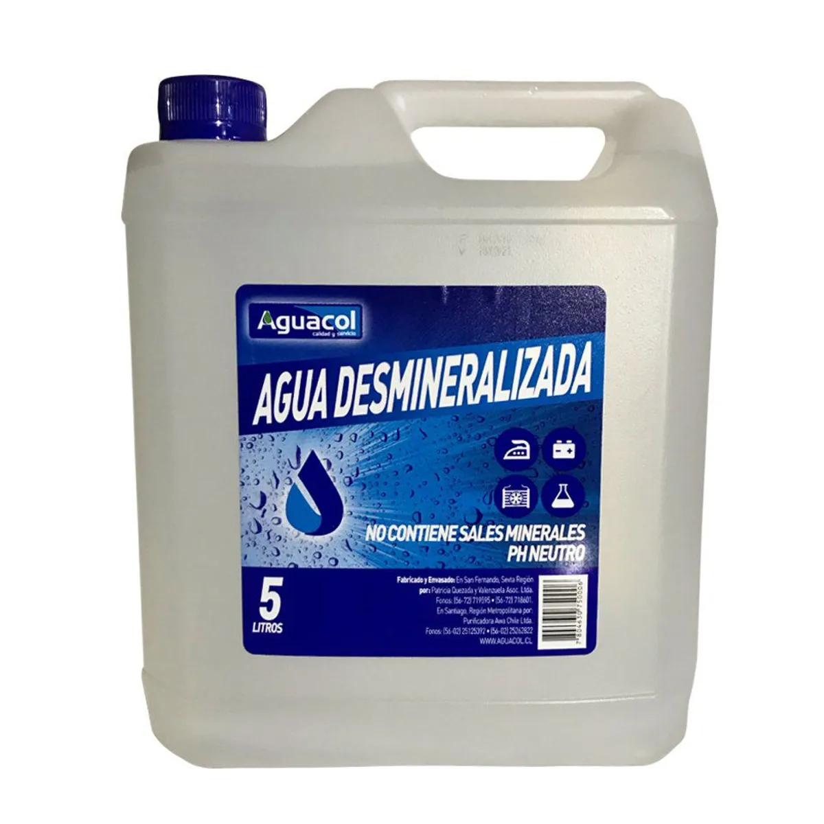 AGUACOL - Bidón de Agua Desmineralizada