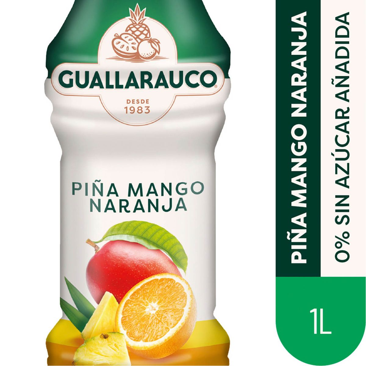 GUALLARAUCO - Néctar Piña, Mango y Naranja Sin Azúcar Guallarauco 1 L