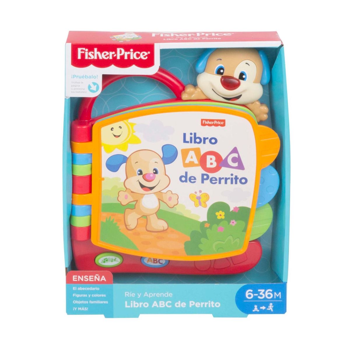 FISHER PRICE - Libro ABC Perrito Rie y Aprende Fisher Price