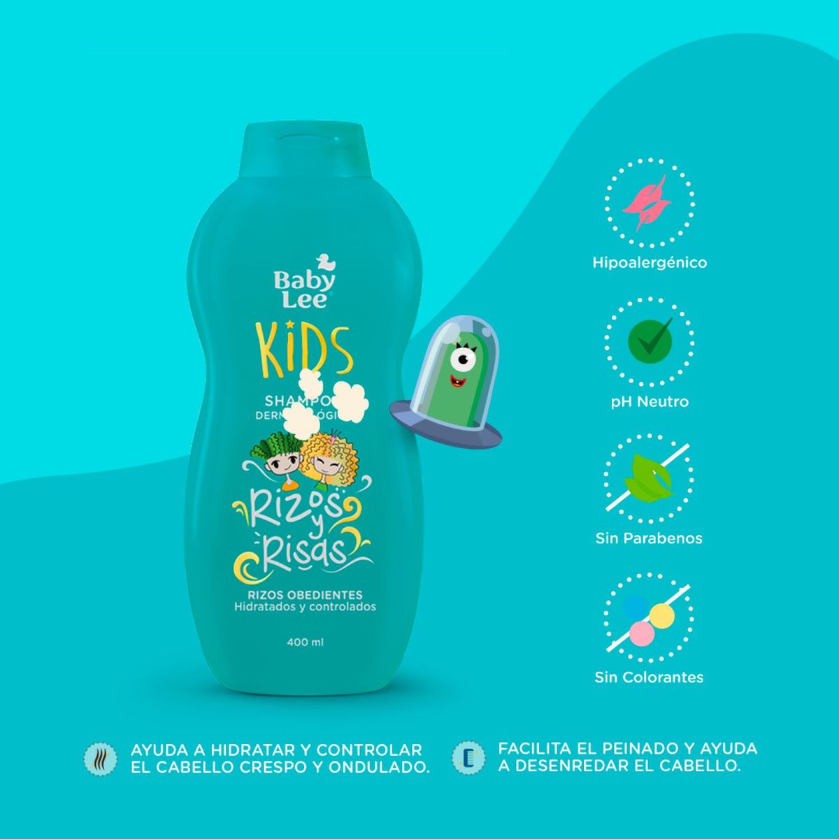 BABY LEE - SHAMPOO RIZOS Y RISAS FC BABY LEE 400 ML