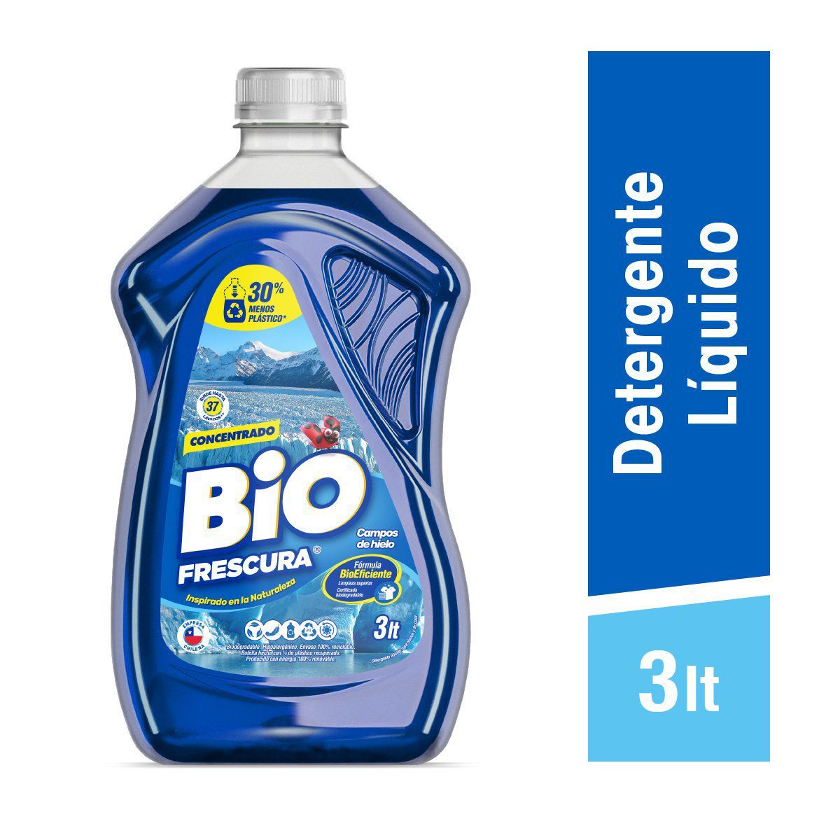 BIOFRESCURA - Detergente Líquido Campos de Hielo Botella Biofrescura 3 lt