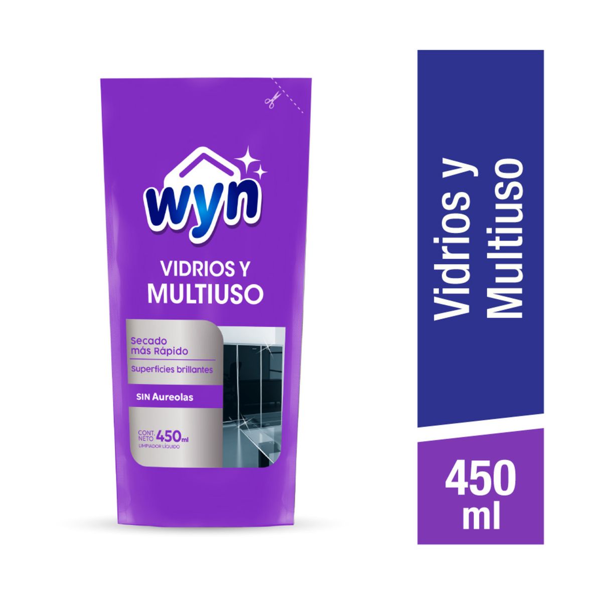 WYN - Limpiavidrios Multiuso Recarga Wyn 450 ml