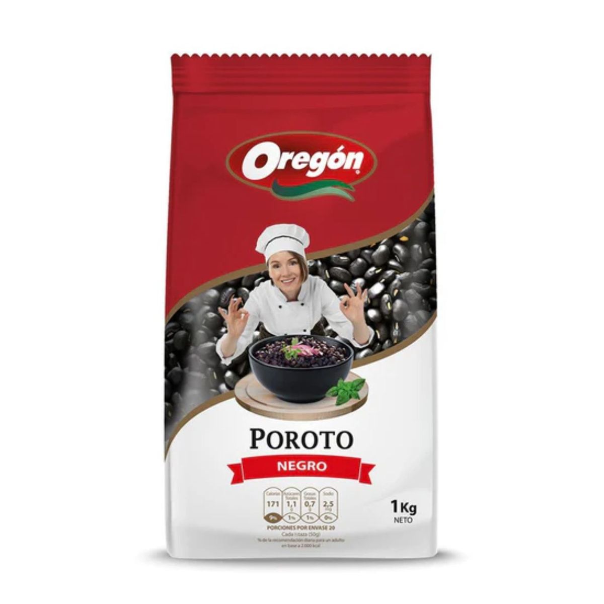 OREGON - Porotos Negros Oregon 1 Kg