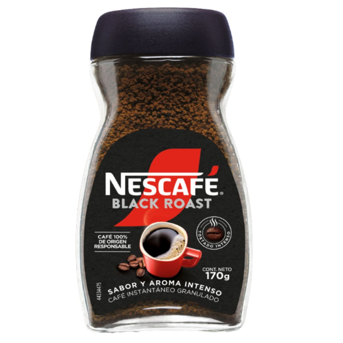 NESCAFE - Café Instantáneo Black Roast Nescafe 170 g