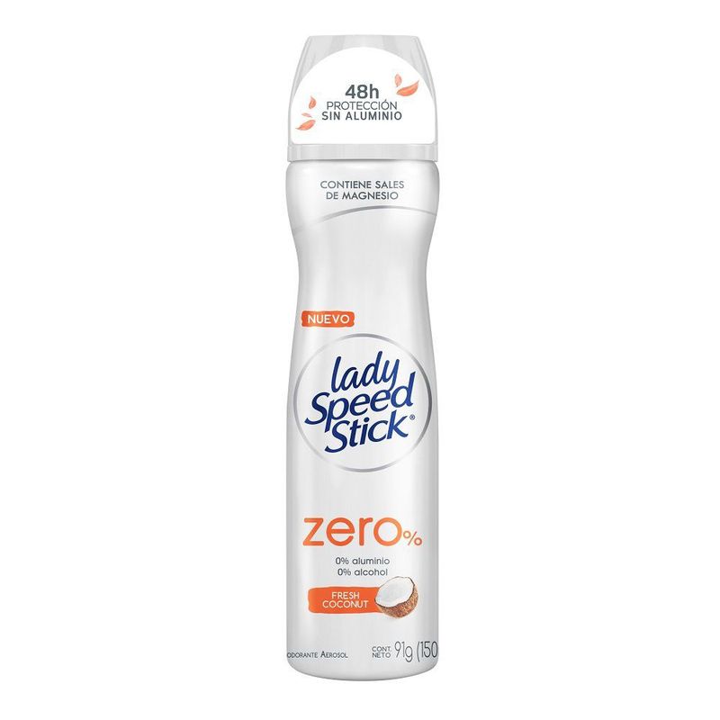 LADY SPEED STICK - Desodorante en Spray Lady Speed Stick Zero% Coconut 91 g