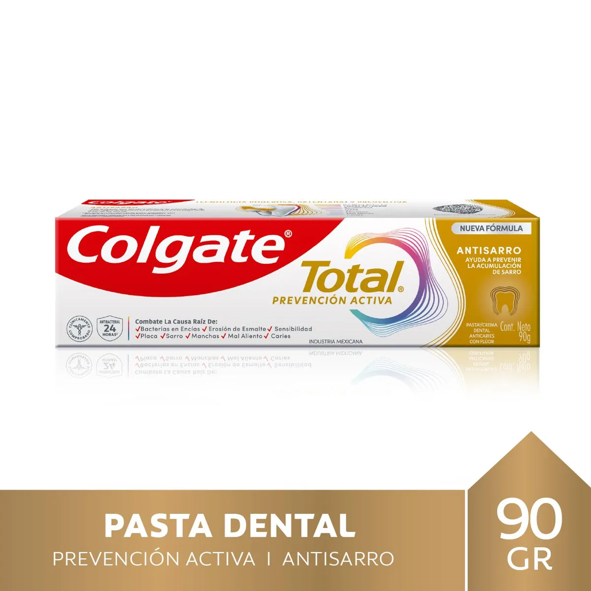 COLGATE - Pasta Dental Colgate Total Antisarro con Flúor 90 gr