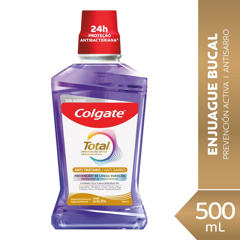 COLGATE - Enjuague Bucal Total 12 Anti Sarro Colgate 500 ml