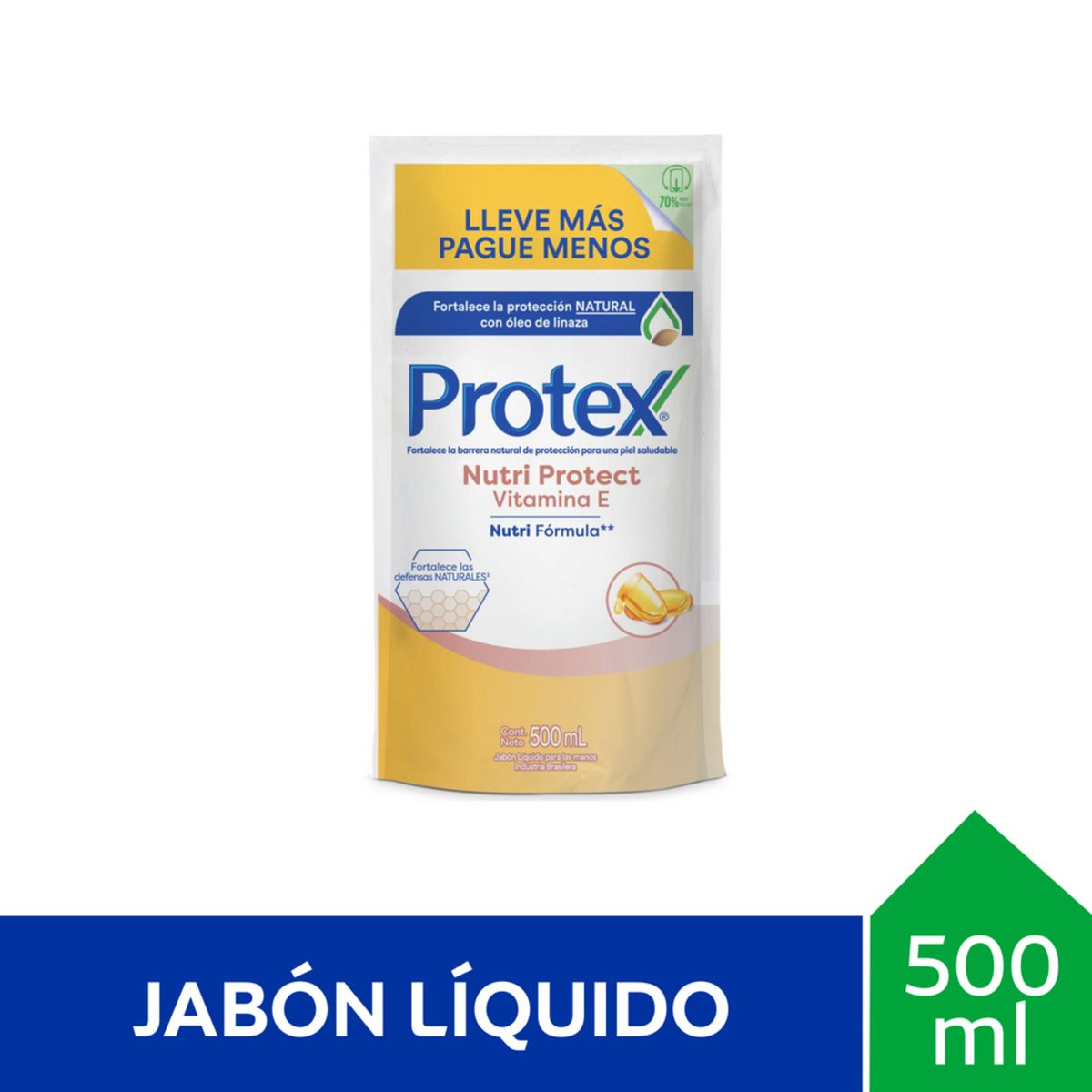 PROTEX - Jabón Líquido Doypack Vitamina E Protex 500 ml