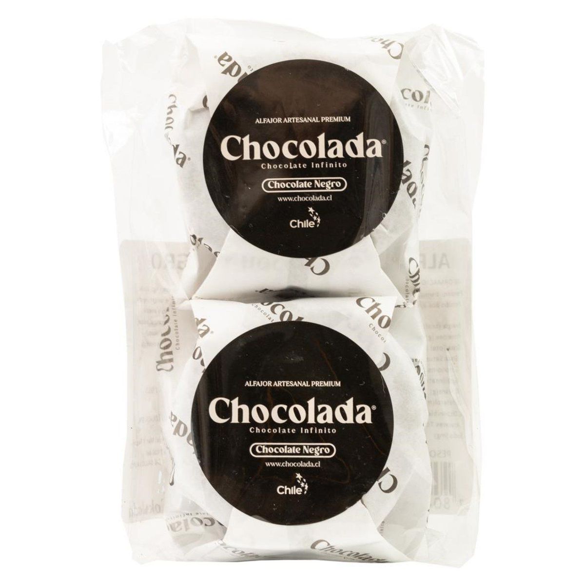 CHOCOLADA - Alfajor Artesanal Chocolate Negro 2 Un