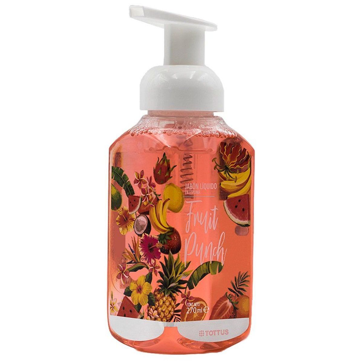TOTTUS - JABON ESPUMA FRUIT PUNCH  TOTTUS 270 ML