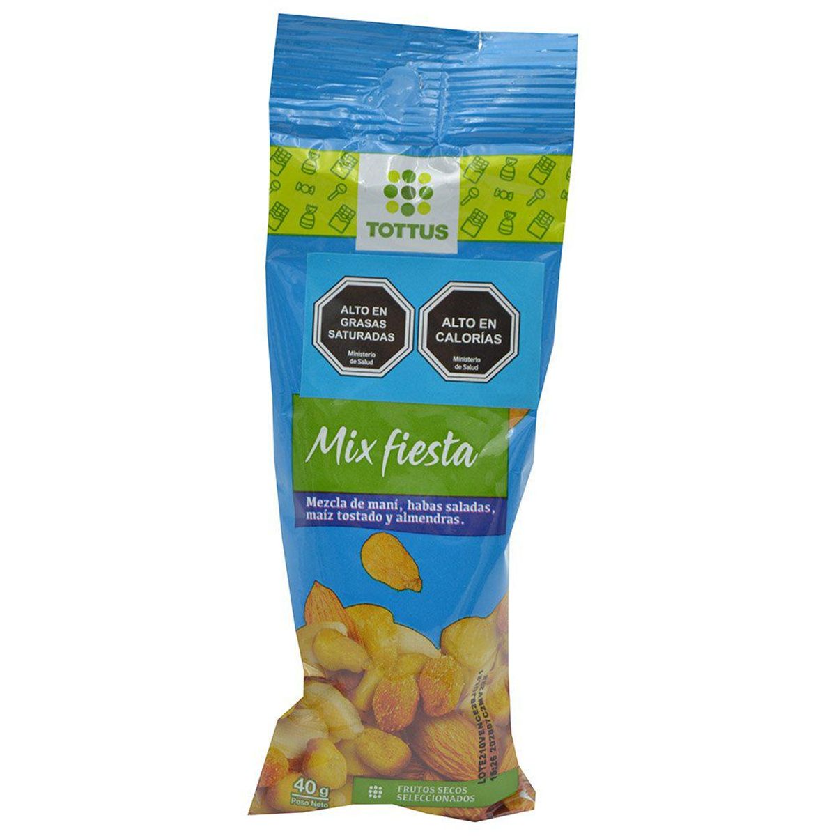 TOTTUS - Mix Frutos Secos Fiesta Tottus 170 g