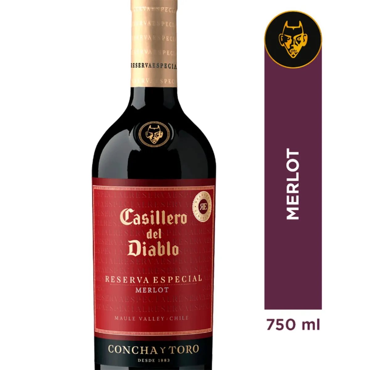 CASILLERO DEL DIABLO - Vino Tinto Reserva Especial Merlot Casillero del Diablo 13.5° 750 ml