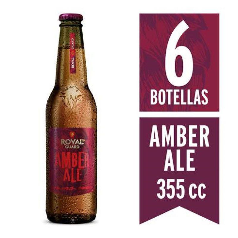 ROYAL GUARD - CERVEZA BOT AMBER 6UN ROYAL GUARD 355 CC