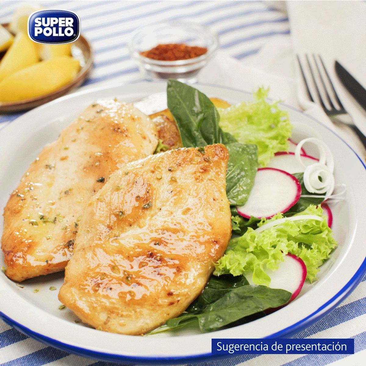 SUPER POLLO - Filetitos de Pechuga de Pollo Natural Congelado