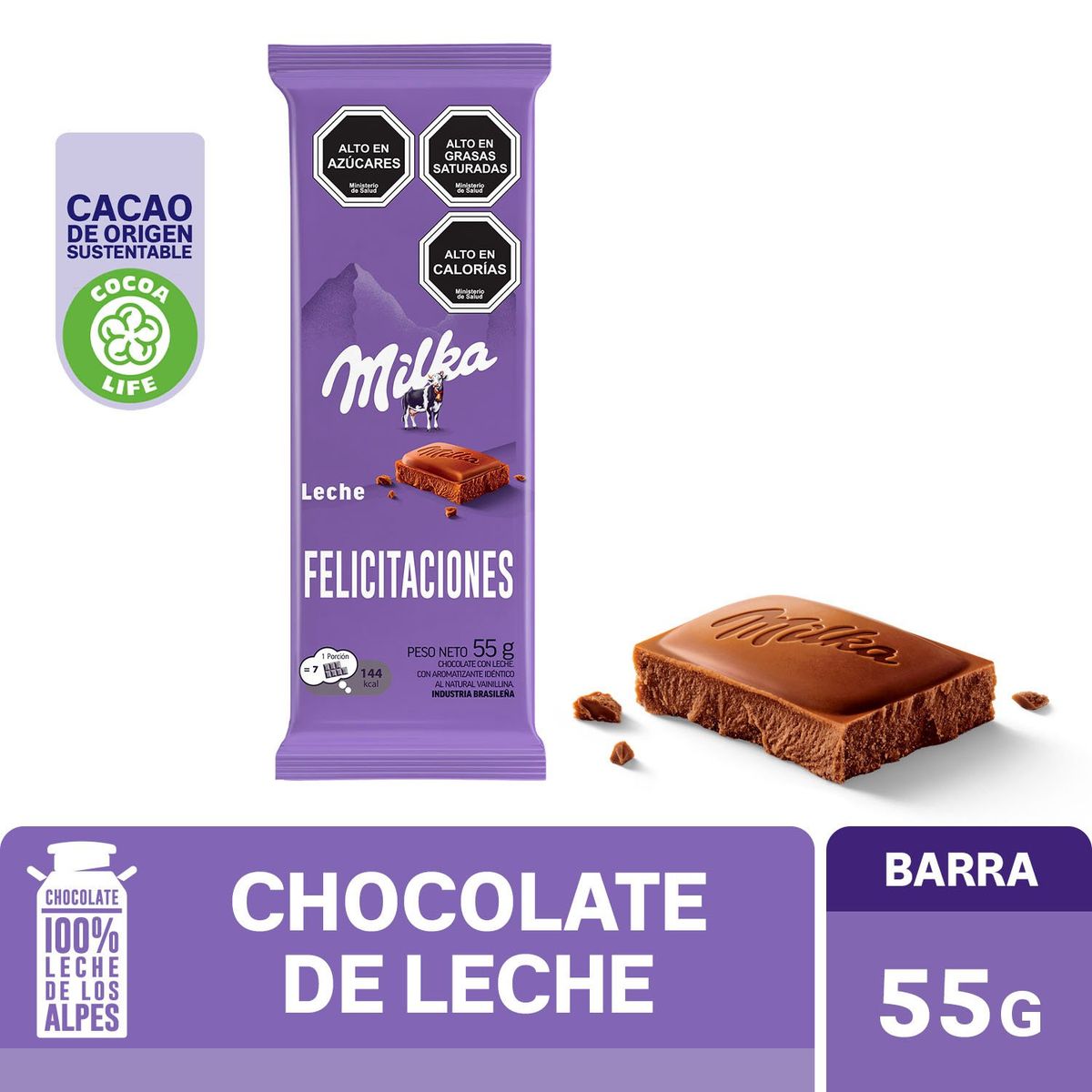 MILKA - CHOCO CKO CHOCO MILKA 55 GR