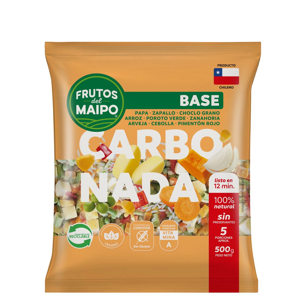 FRUTOS DEL MAIPO - Base para Carbonada Congelada Frutos de Maipo 500 g