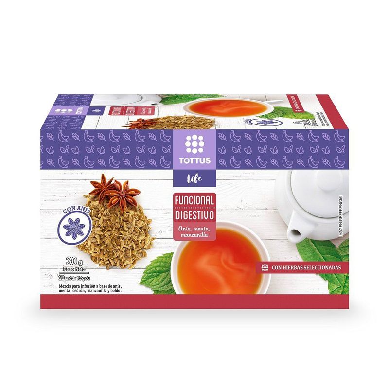TOTTUS LIFE - INFUSION DIGESTIVO TOTTUS LIFE 30 G