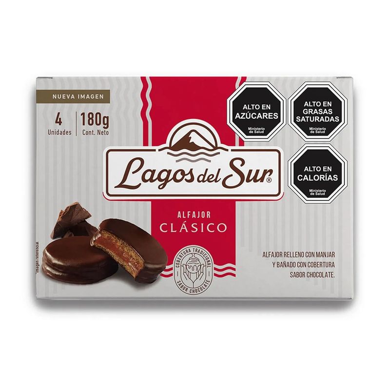LAGOS DEL SUR - Alfajor Clásico Relleno Manjar