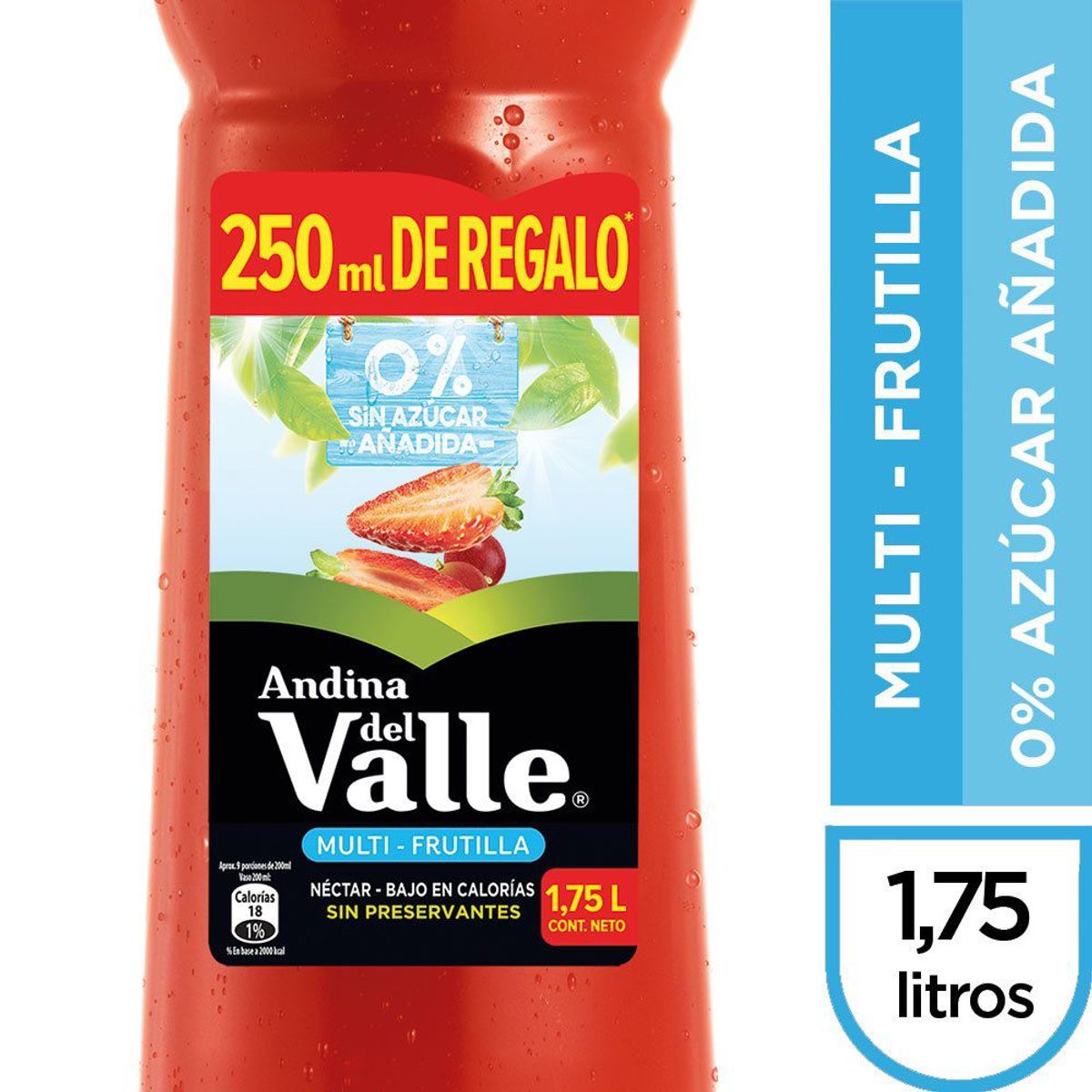 DEL VALLE - Néctar Andina del Valle Light Sabor Multi Frutilla 1.75 L