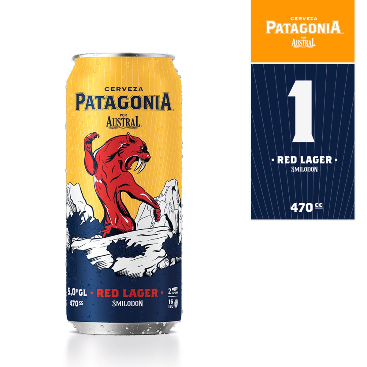 PATAGONIA - CERVEZA RED LAGER PATAGONIA 470 CC