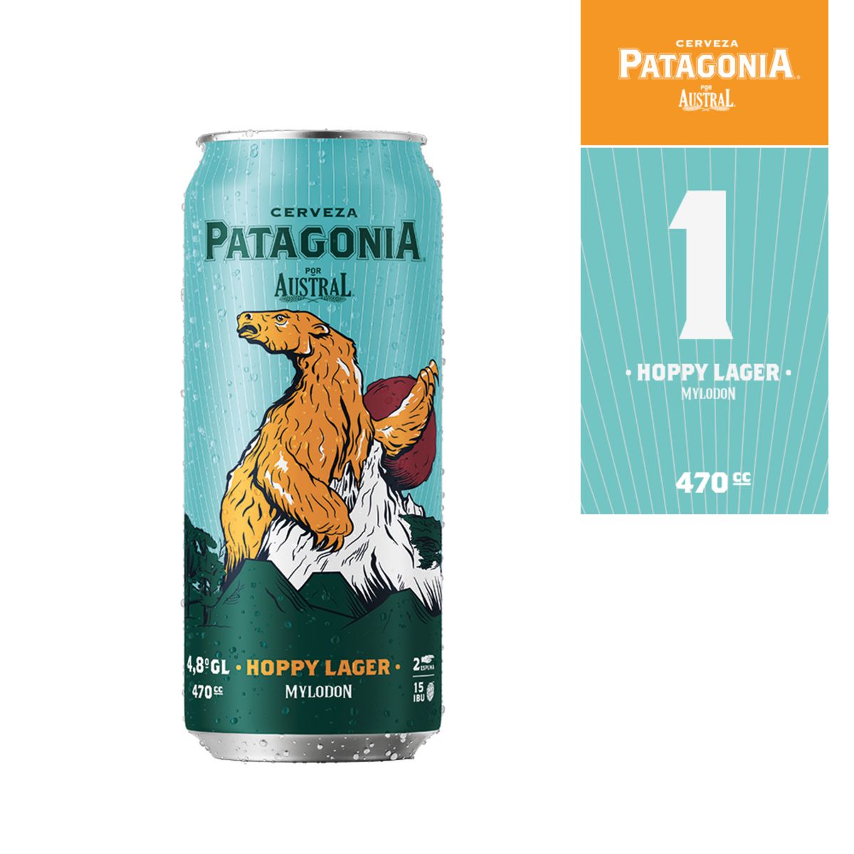 PATAGONIA - CERVEZA HOPPY LAGER PATAGO 470CC