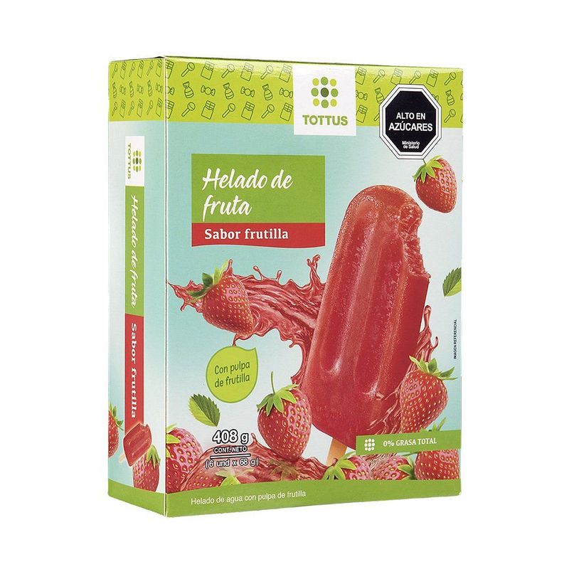 TOTTUS - PACK PALETAS FRUTILLA TOTTUS