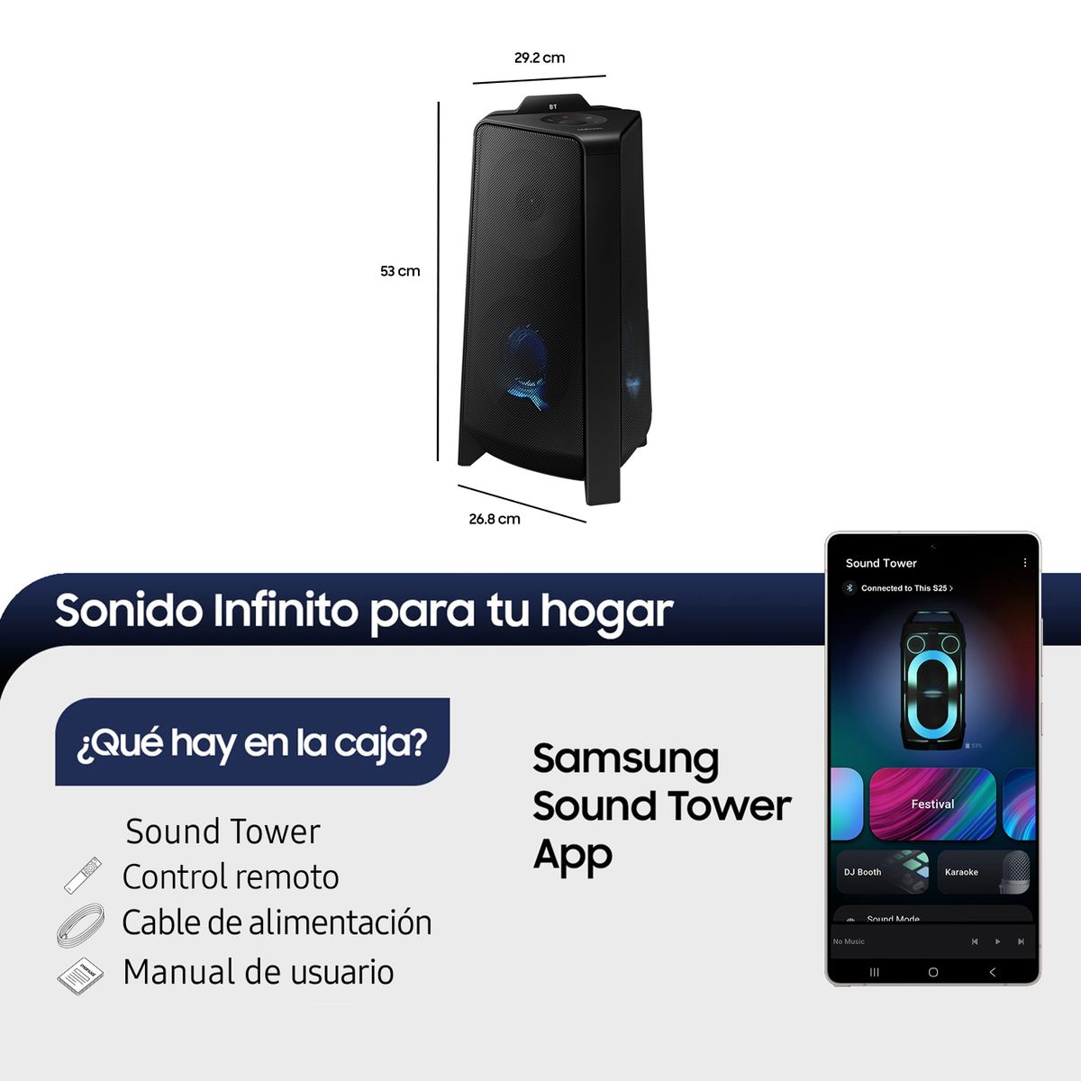 SAMSUNG - Sound Tower Mx-T40 Zs