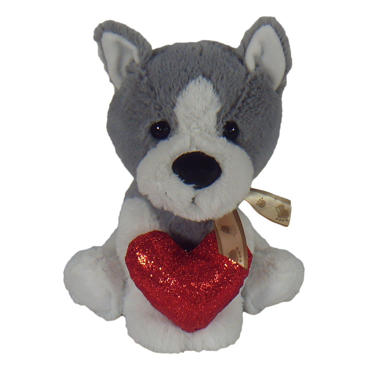 SHNOOKS - Peluche Perrito Corazon Lentejuela 25Cm