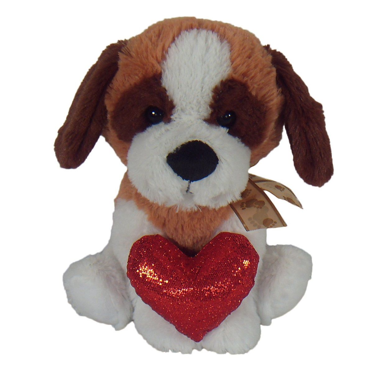 SHNOOKS - Peluche Perrito Corazon Lentejuela 25Cm