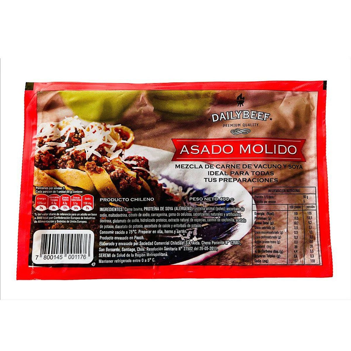 DAILY BEEF - Asado Molido de Vacuno y Soya