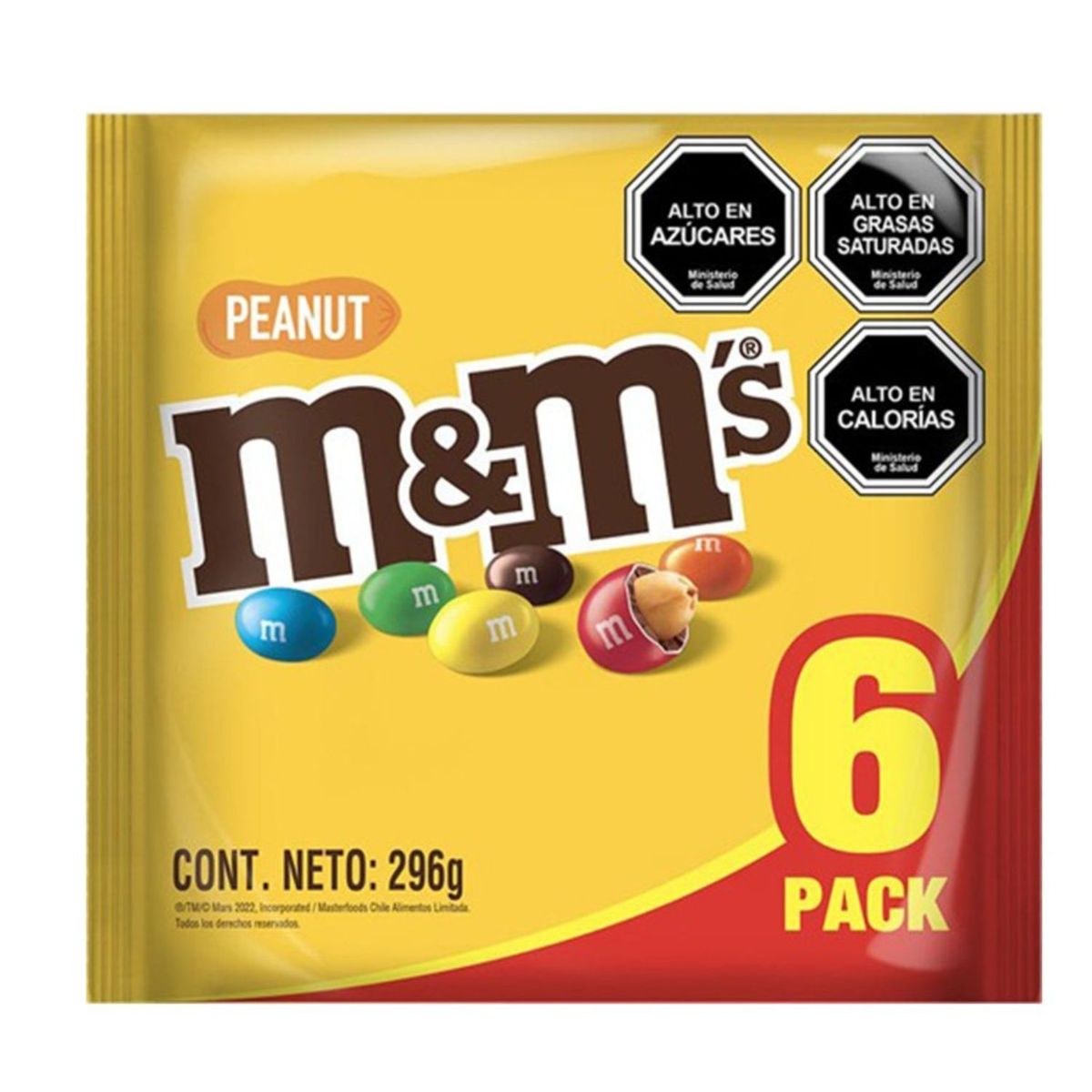 M&MS - Pack x6 peanut