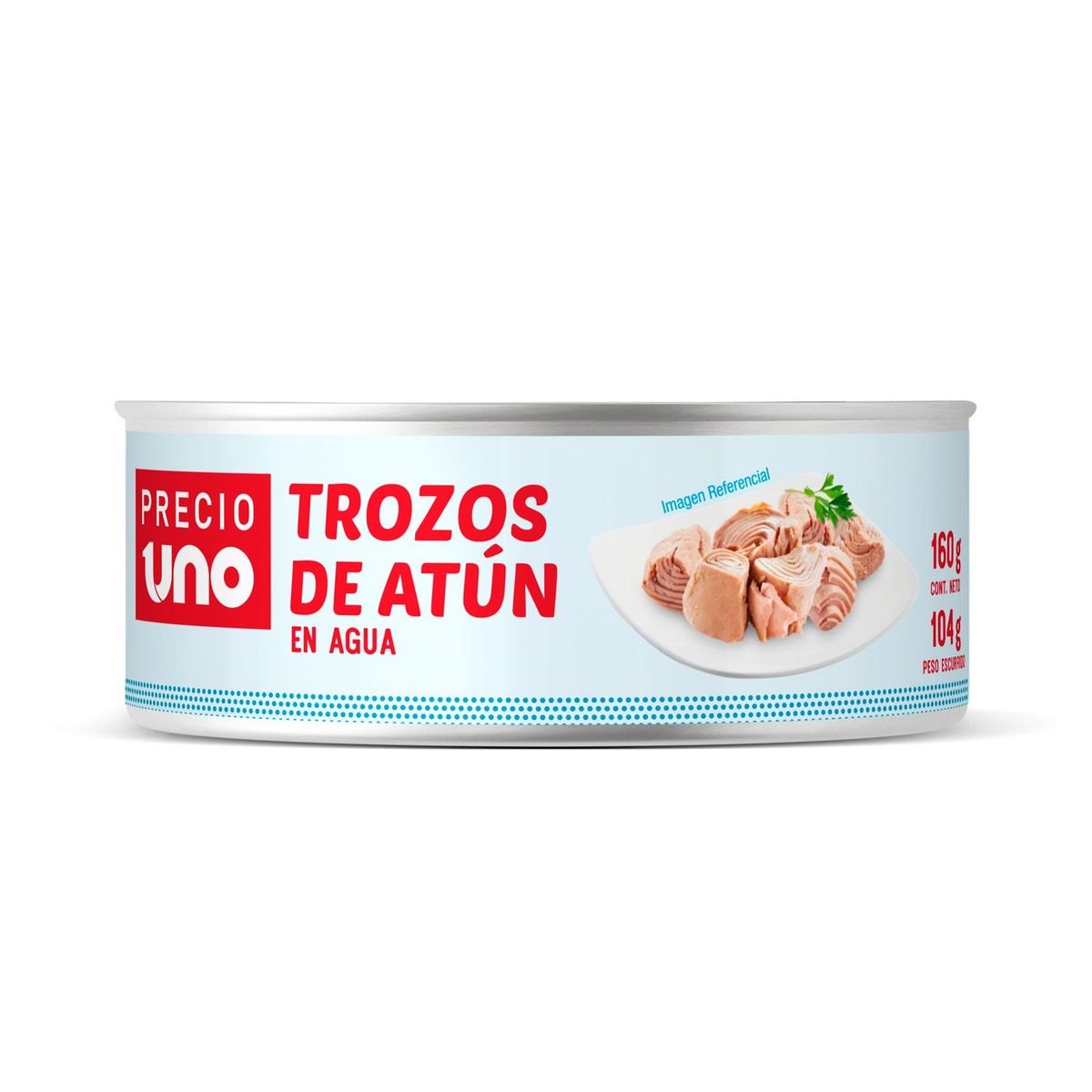 PRECIO UNO - Atún Lomito en Trozos al Agua Precio Uno 160 g