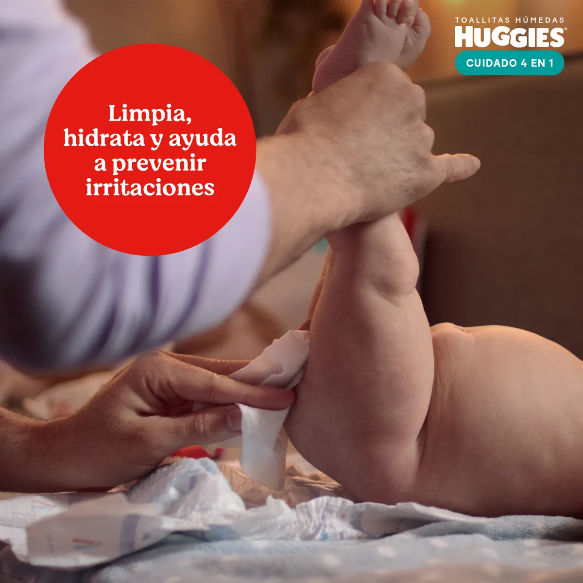 HUGGIES - Toallas Húmedas Huggies One & Done 48 Un
