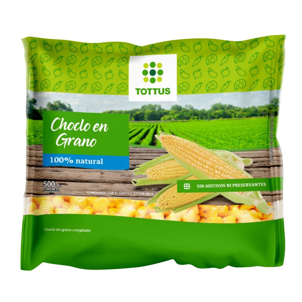 TOTTUS - Choclo Dulce en Grano Congelado