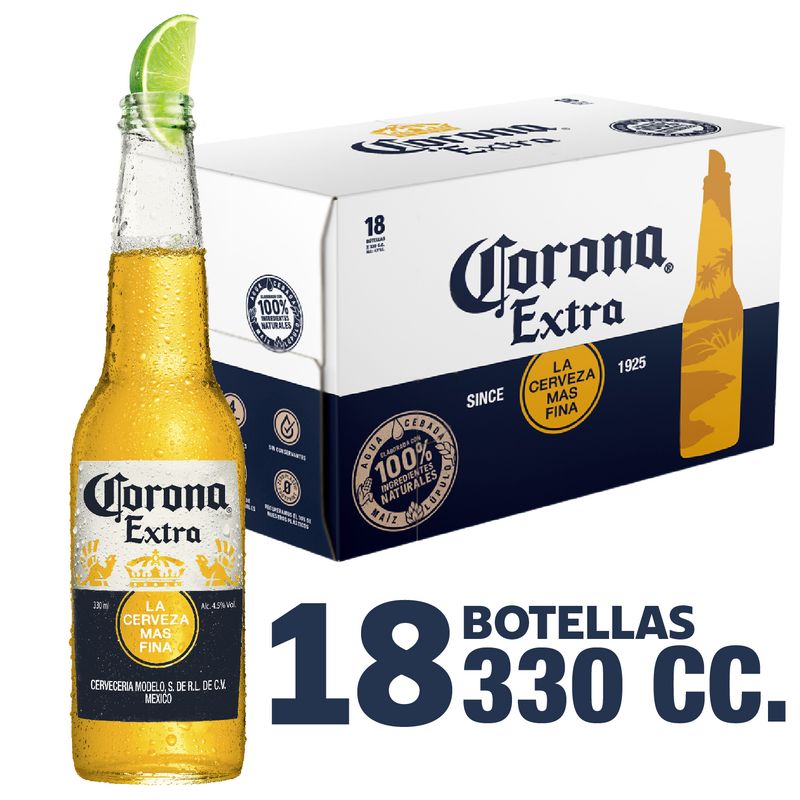 CORONA - PACK CERVEZA BOT 18 CORONA 330