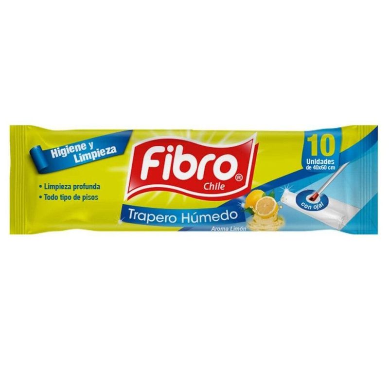 FIBRO - Trapero Húmedo Desechable 10 UN