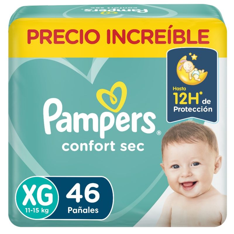 PAMPERS - Pañales Desechables Pampers Confort Sec XG 46 Un