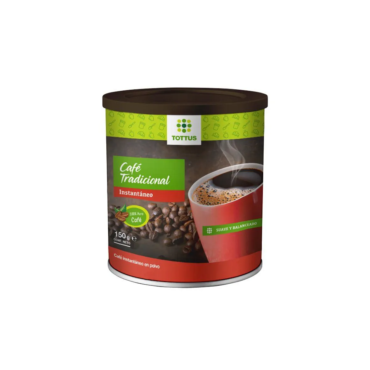 TOTTUS - Café Instantáneo Lata